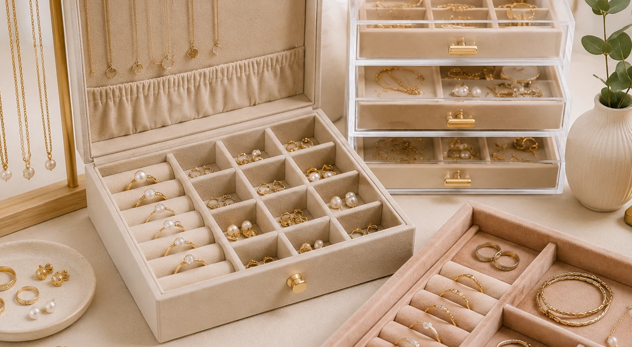 Formas de organizar tus joyas